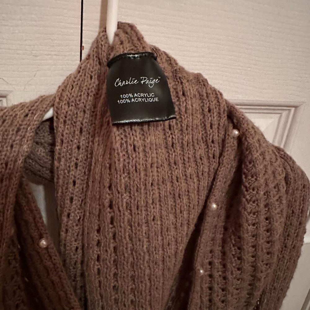 Charlie Paige Infinity Scarf with Beads